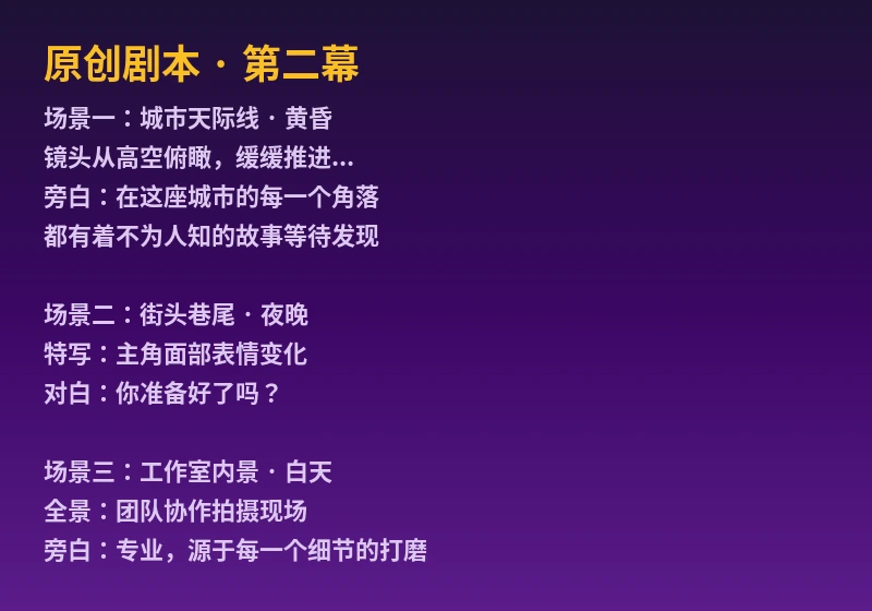 51短视频原创剧本创作预览